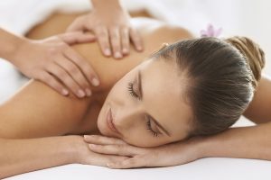 Cropped shot of a gorgeous young woman enjoying a massage